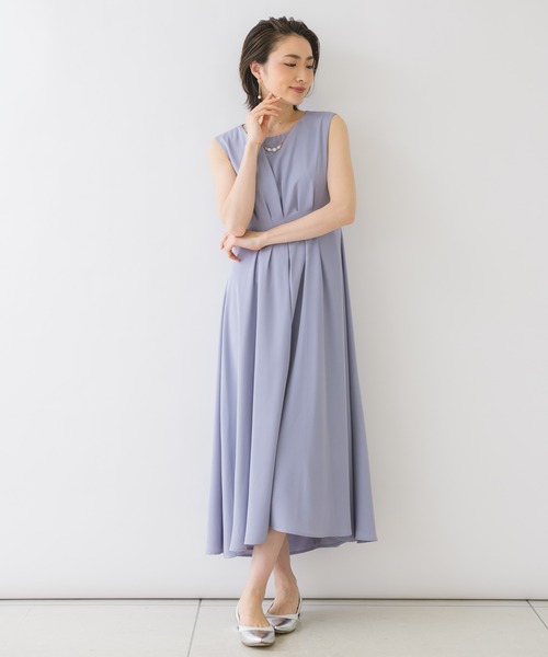 KATHARINE ROSS（キャサリンロス）の「【KATHARINE ROSS】●結婚式 ウエストタックノースリーブドレス（ドレス・レディース・ブルー/ライトグリーン/ライトブルー/ラベンダー・MEDIUM）」の3枚目の写真