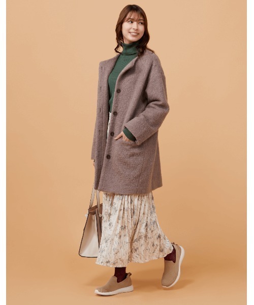 ABC-MART(エービーシーマート)の「ABC SELECT エービーシーセレクト SOCK SLIP ON ソック スリップオン W1005 BEIGE(ドレスシューズ・レディース・ベージュ・6h/7h/7/6/5h/8)」の2枚目の写真