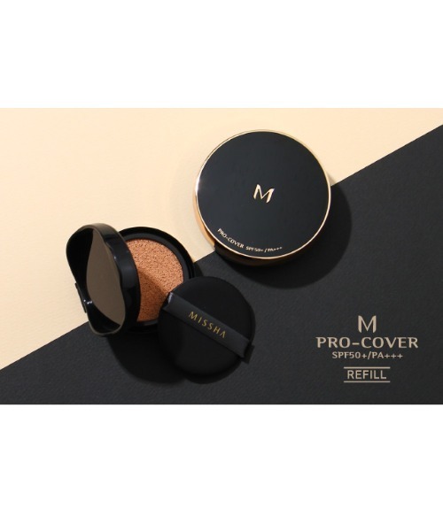 MISSHA（ミシャ）の「【MISSHA/ミシャ】M　クッション　ファンデーション（プロカバー）レフィル（ファンデーション・レディース・No.21 明るい肌色/No.23 自然な肌色・FREE）」の7枚目の写真