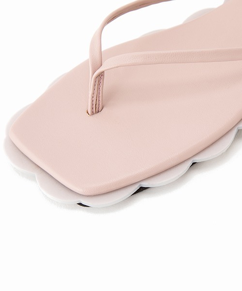 Casselini(キャセリーニ)の「スカラップビーチサンダル(サンダル・レディース・オレンジ/ラベンダー/ブラック/ミント・23/24/24.5/23.5)」の11枚目の写真