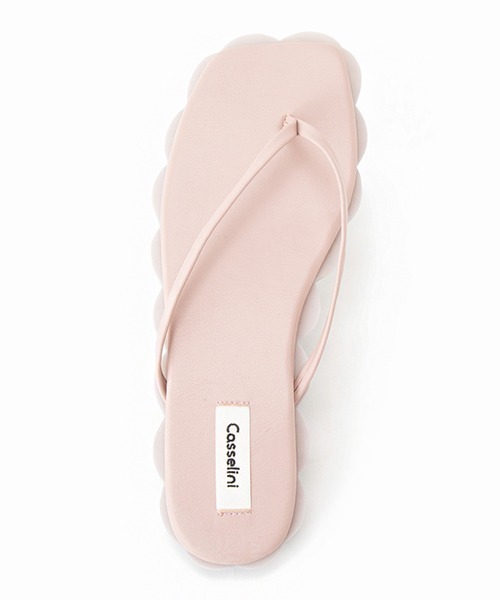 Casselini(キャセリーニ)の「スカラップビーチサンダル(サンダル・レディース・オレンジ/ラベンダー/ブラック/ミント・23/24/24.5/23.5)」の6枚目の写真