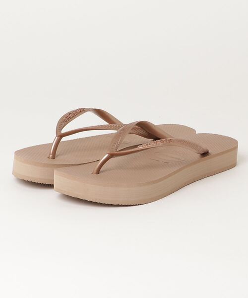 havaianas（ハワイアナス）の「havaianas/ハワイアナス　サンダル　SLIM FLATFORM　HA3-061（サンダル・レディース・ブラック/ベージュ/ピンク/ゴールド・24.0cm/23.0cm）」の4枚目の写真