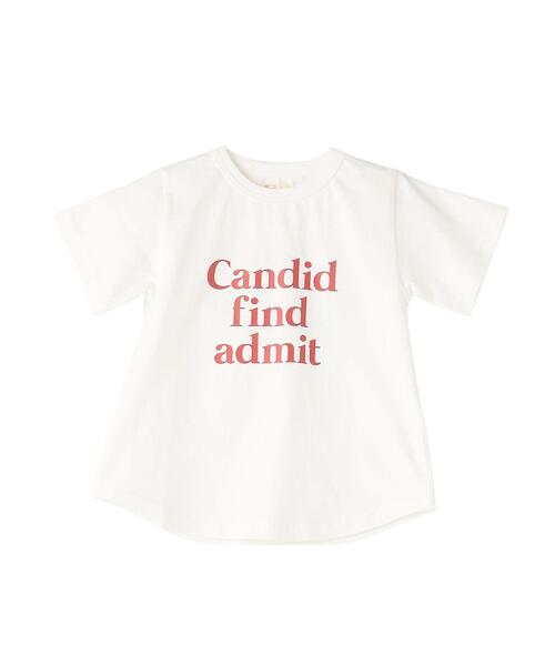 coen(コーエン)の「【coen キッズ/ジュニア】ヘムラウンドプリントTシャツ(Tシャツ/カットソー・キッズ・ピンク/ホワイト・100/120/140/150/110/130)」の3枚目の写真