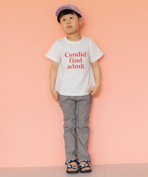 coen(コーエン)の「【coen キッズ/ジュニア】ヘムラウンドプリントTシャツ(Tシャツ/カットソー・キッズ・ピンク/ホワイト・100/120/140/150/110/130)」の5枚目の写真