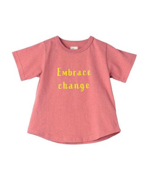 coen(コーエン)の「【coen キッズ/ジュニア】ヘムラウンドプリントTシャツ(Tシャツ/カットソー・キッズ・ピンク/ホワイト・100/120/140/150/110/130)」の6枚目の写真