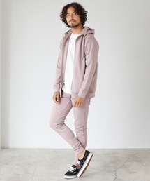 LIL VENDARS | ハイネックジップパーカー ＆ ジョガーパンツ セットアップ(パーカー)