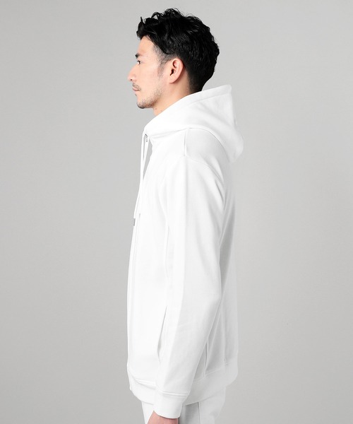 LIL VENDARS(リルヴェンダース)の「【セットアップ2点セット】ハイネックジップパーカー & ジョガーパンツ セットアップ(パーカー・メンズ・ホワイト/ブラック/杢グレー/ネイビー/ピンク・S/M/L/XL)」の7枚目の写真