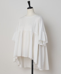 BEARDSLEY | 布帛コンビギャザーカットソー(Tシャツ/カットソー)