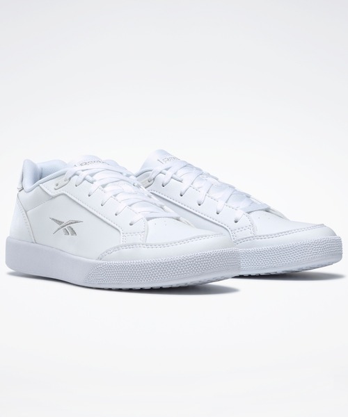 Reebok(リーボック)の「 ベクター スマッシュ / Vector Smash(スニーカー・レディース・ホワイト×シルバー・26.0cm/25.0cm/25.5cm/26.5cm/22.5cm/23.0cm/23.5cm/24.0cm/24.5cm)」の2枚目の写真