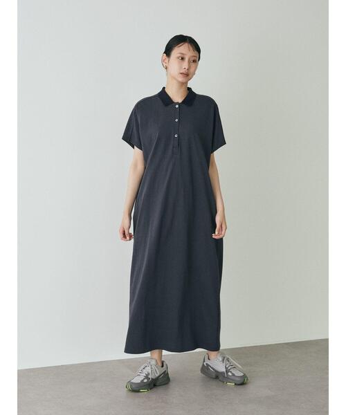 GARAGE OF GOOD CLOTHING(ガレージオブグッドクロージング)の「ポロ襟ワンピース(ワンピース・レディース・ブラウン/ブラック/チャコールグレー・FREE)」の5枚目の写真