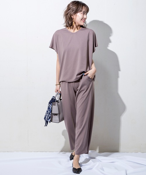 MILLION CARATS（ミリオンカラッツ）の「【STYLE4】撥水加工リラックスワイドパンツ（その他パンツ・レディース・ブラック/ブラウン/オフホワイト・FREE）」の5枚目の写真