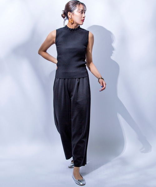 MILLION CARATS（ミリオンカラッツ）の「【STYLE4】撥水加工リラックスワイドパンツ（その他パンツ・レディース・ブラック/ブラウン/オフホワイト・FREE）」の6枚目の写真