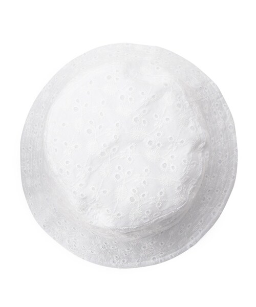 DRESKIP（ドレスキップ）の「◆HIDETRADING PRODUCT レ－スバケットハット（ハット・レディース・アイボリー/ブラック・00）」の4枚目の写真