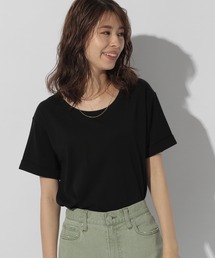 シルケットCネックTシャツ2