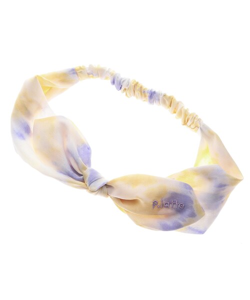 タイダイ風刺しゅうカチューム その他ヘアアクセサリー Pink Latte ピンクラテ のファッション