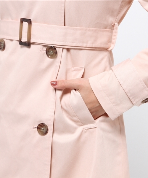 WEGO（ウィゴー）の「WEGO/トレンチコート（トレンチコート・レディース・ベージュ/ライトピンク・FREE）」の9枚目の写真