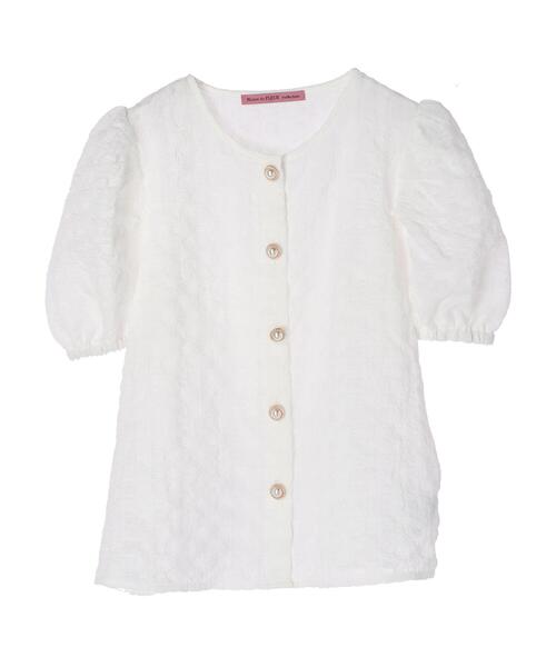 Maison de FLEUR（メゾンドフルール）の「ギンガムチェックシアーブラウス（シャツ/ブラウス・レディース・ライトグレー/イエロー/オフホワイト・FREE）」の16枚目の写真