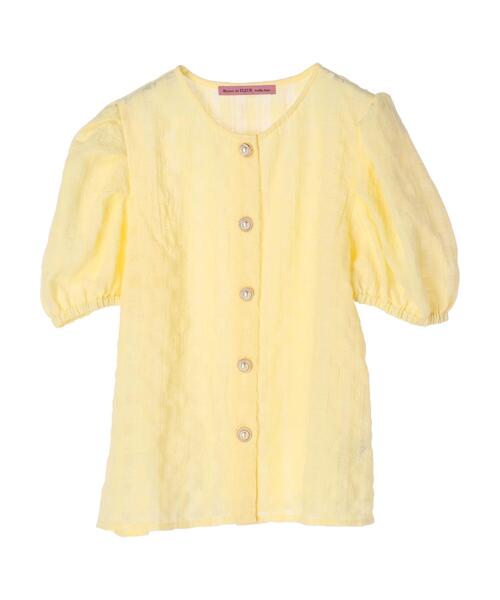 Maison de FLEUR（メゾンドフルール）の「ギンガムチェックシアーブラウス（シャツ/ブラウス・レディース・ライトグレー/イエロー/オフホワイト・FREE）」の18枚目の写真