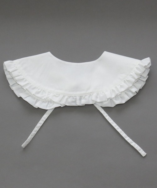 JAM & LINK（ジャムアンドリンク）の「フリルつけ襟（付け襟・キッズ・ホワイト・SMALL/MEDIUM）」の3枚目の写真