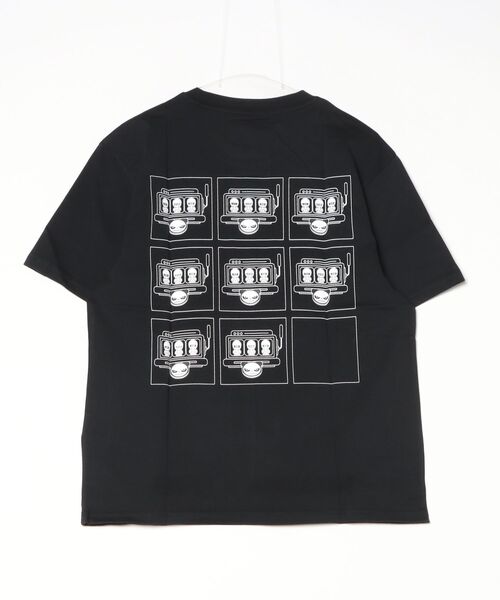 HIPANDA(ハイパンダ)の「HIPANDA ハイパンダ メンズ BROコラボ スロットマシーンキャラクタープリント 半袖Tシャツ(Tシャツ/カットソー・メンズ・ホワイト/ブラック・MEDIUM/SMALL/X-LARGE/LARGE)」の5枚目の写真