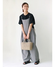 Samansa Mos2 | 脇リボンキャミサロペット(サロペット/オーバーオール)