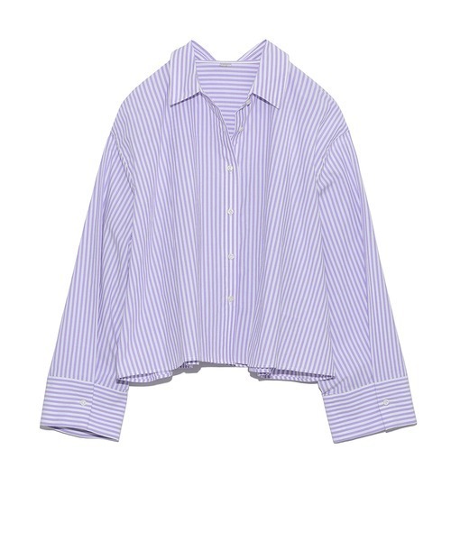 Mila Owen（ミラオーウェン）の「後ヨークギャザー短丈シャツ（シャツ/ブラウス・レディース・ホワイト/パープル/イエロー・1/0）」の16枚目の写真