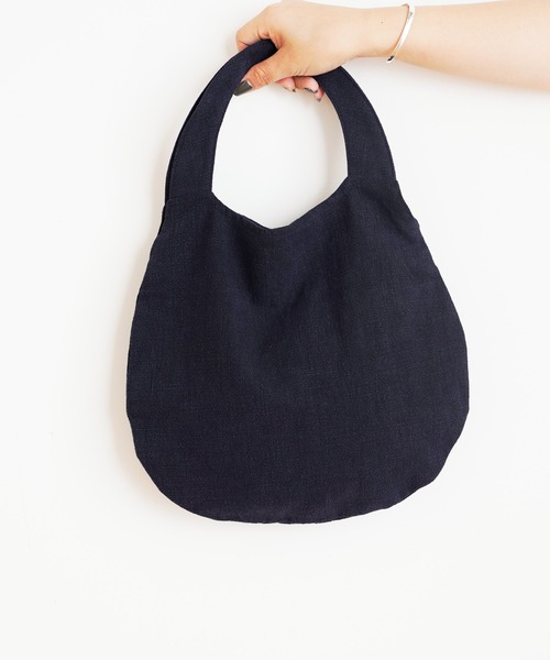 BEARDSLEY（ビアズリー）の「ハンド刺繍バッグ（トートバッグ・レディース・ベージュ/ネイビー・FREE）」の6枚目の写真