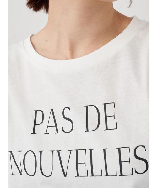 earth music&ecology（アースミュージックアンドエコロジー）の「PAS DE NOUVELLES びっぐT ＊（Tシャツ/カットソー・レディース・チャコールグレー/オフホワイト・FREE）」の5枚目の写真