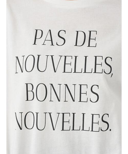 earth music&ecology（アースミュージックアンドエコロジー）の「PAS DE NOUVELLES びっぐT ＊（Tシャツ/カットソー・レディース・チャコールグレー/オフホワイト・FREE）」の6枚目の写真