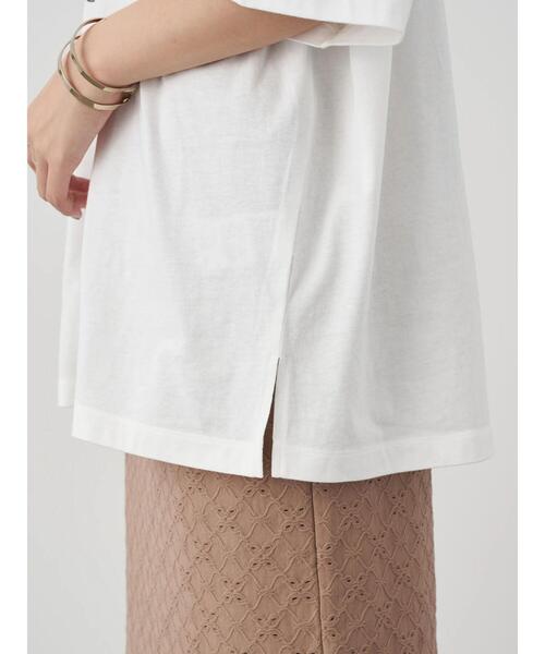 earth music&ecology（アースミュージックアンドエコロジー）の「PAS DE NOUVELLES びっぐT ＊（Tシャツ/カットソー・レディース・チャコールグレー/オフホワイト・FREE）」の8枚目の写真