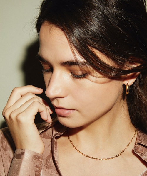 CENE（セネ）の「【CENE】セネ/シンプルフープピアス（ピアス（両耳用）・レディース・ゴールド/シルバー・FREE）」の8枚目の写真