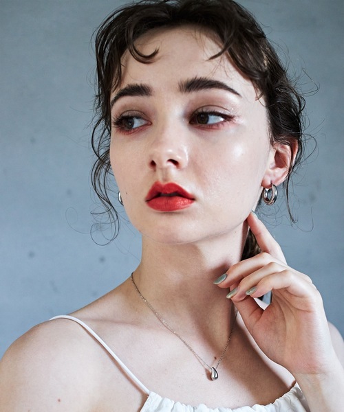 CENE（セネ）の「【CENE】セネ/シンプルフープピアス（ピアス（両耳用）・レディース・ゴールド/シルバー・FREE）」の14枚目の写真