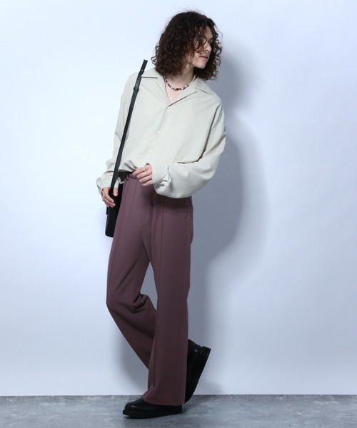 HARE（ハレ）の「モダールカイキンシャツLS(HARE)（シャツ/ブラウス・メンズ・ブラック/グレー/ライトグレー/ボルドー・SMALL/MEDIUM）」の6枚目の写真