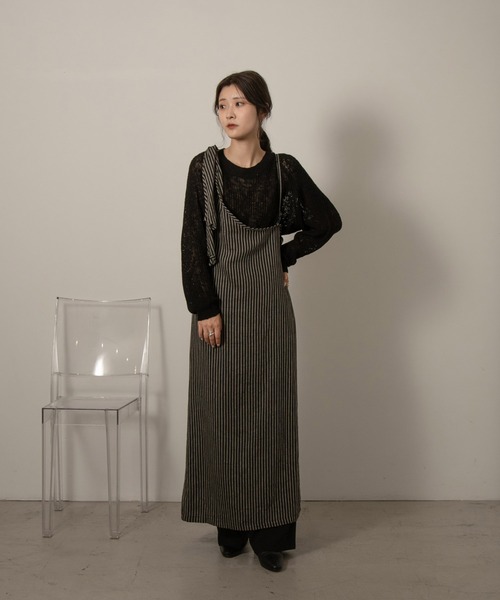 Amiur（エミレ）の「stripe asymmetry ops（ワンピース）」 - WEAR