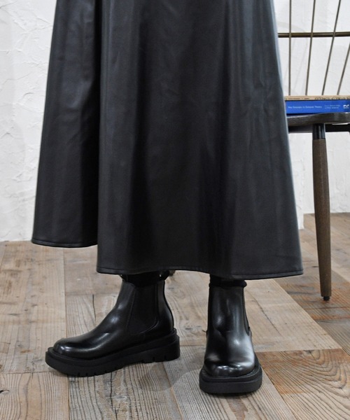 NOFALL（ノーフォール）の「トラックソールサイドゴアショートビガーブーツ（ブーツ・レディース・ブラック・S/LL/M/L）」の6枚目の写真