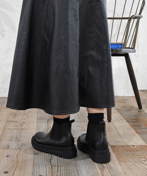 NOFALL（ノーフォール）の「トラックソールサイドゴアショートビガーブーツ（ブーツ・レディース・ブラック・S/LL/M/L）」の7枚目の写真