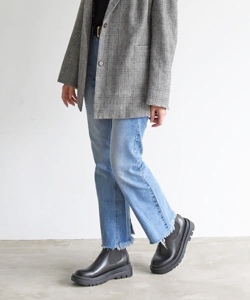 NOFALL（ノーフォール）の「トラックソールサイドゴアショートビガーブーツ（ブーツ・レディース・ブラック・S/LL/M/L）」の13枚目の写真