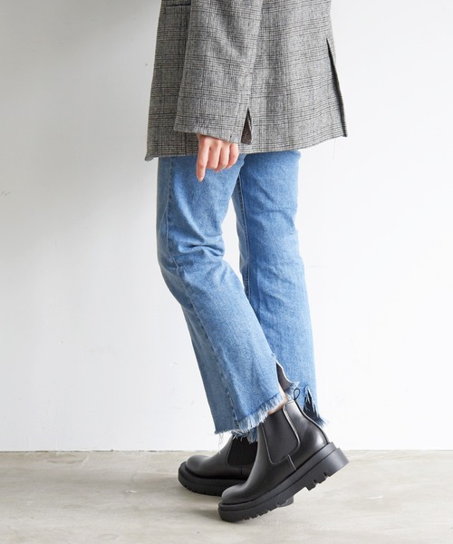 NOFALL（ノーフォール）の「トラックソールサイドゴアショートビガーブーツ（ブーツ・レディース・ブラック・S/LL/M/L）」の14枚目の写真