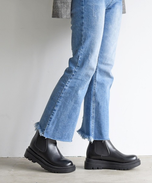 NOFALL（ノーフォール）の「トラックソールサイドゴアショートビガーブーツ（ブーツ・レディース・ブラック・S/LL/M/L）」の9枚目の写真