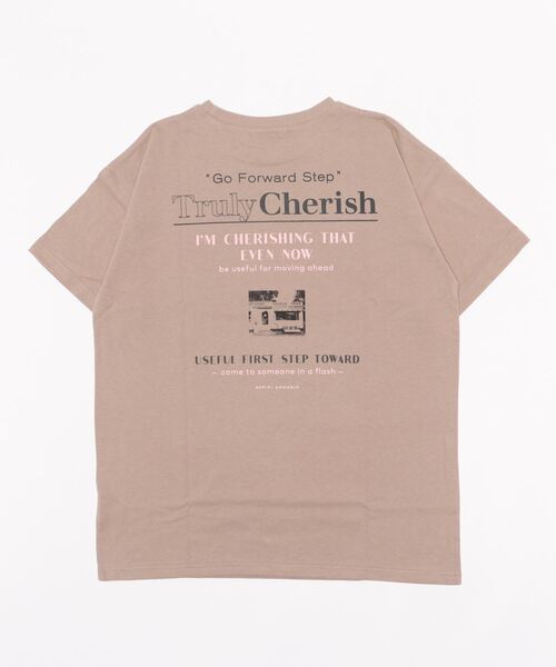 repipi armario（レピピ アルマリオ）の「バックロゴBIGTシャツ2（Tシャツ/カットソー・キッズ・ブルー/ミント/ブラウン/アイボリー・MEDIUM/LARGE）」の5枚目の写真