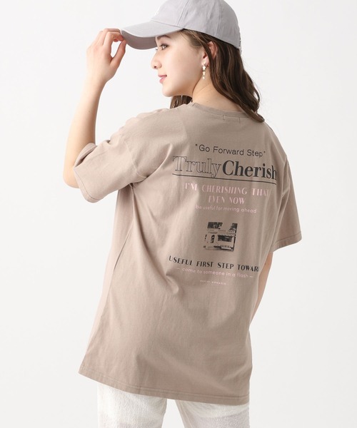 repipi armario（レピピ アルマリオ）の「バックロゴBIGTシャツ2（Tシャツ/カットソー・キッズ・ブルー/ミント/ブラウン/アイボリー・MEDIUM/LARGE）」の2枚目の写真