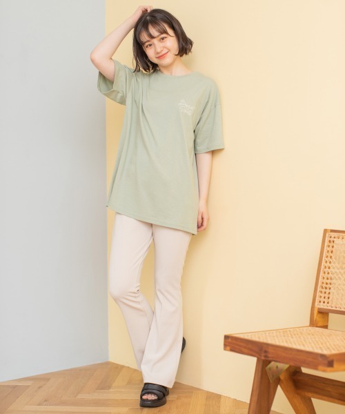 repipi armario（レピピ アルマリオ）の「バックロゴBIGTシャツ2（Tシャツ/カットソー・キッズ・ブルー/ミント/ブラウン/アイボリー・MEDIUM/LARGE）」の19枚目の写真