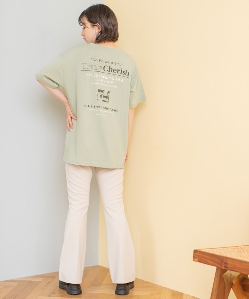 repipi armario（レピピ アルマリオ）の「バックロゴBIGTシャツ2（Tシャツ/カットソー・キッズ・ブルー/ミント/ブラウン/アイボリー・MEDIUM/LARGE）」の20枚目の写真