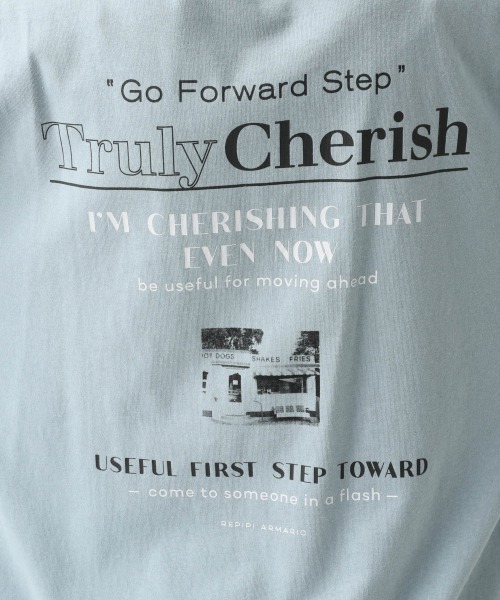 repipi armario（レピピ アルマリオ）の「バックロゴBIGTシャツ2（Tシャツ/カットソー・キッズ・ブルー/ミント/ブラウン/アイボリー・MEDIUM/LARGE）」の12枚目の写真