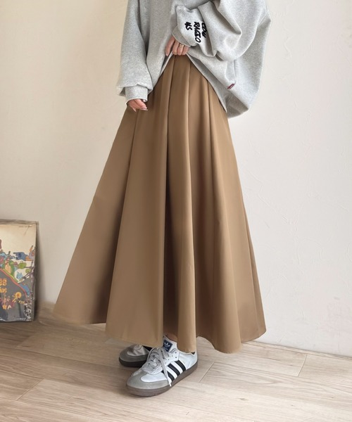 セール】ふわり舞う。タックフレアボリュームスカート（スカート