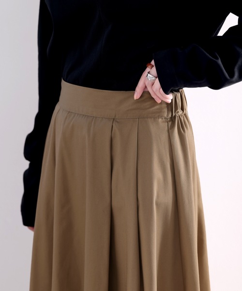 classicalelf（クラシカルエルフ）の「ふわり舞う。タックフレアボリュームスカート（スカート・レディース・アイボリー/ブラック/ベージュ/モカ/ライトグレー・LARGE/X-LARGE/MEDIUM/SMALL）」の15枚目の写真