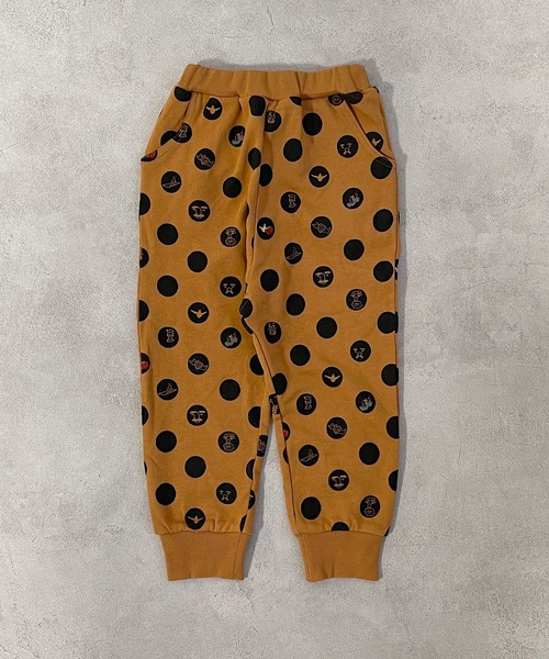 Mark Gonzales（マーク・ゴンザレス）の「【MARKGONZALES×MARKEY'S】別注スウェットパンツ（80～140cm）（その他パンツ・キッズ・ブラウン/ミント/マスタード/アイボリー・100/110/120/130/140/80/90）」の2枚目の写真