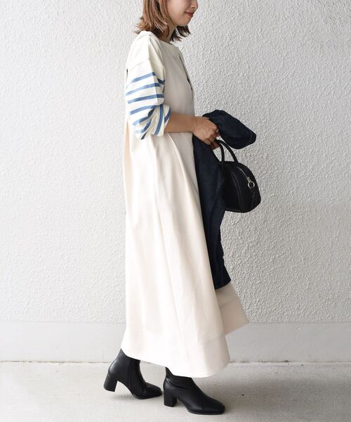 SHIPS(シップス)の「【WEB限定】〈手洗い可能〉2WAYタックワンピース◇(ワンピース・レディース・ネイビー/ブラウン/オフホワイト・SMALL/MEDIUM)」の13枚目の写真