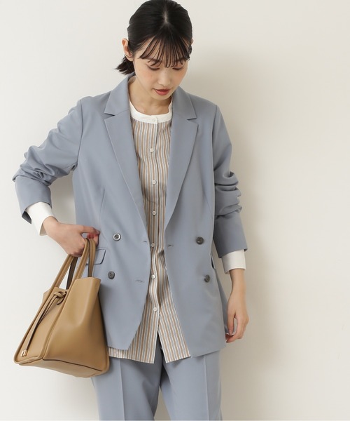 NATURAL BEAUTY BASIC(ナチュラルビューティーベーシック)の「リラックスセットアップテーラードジャケット/0171255910(テーラードジャケット・レディース・ブルー/チャコールグレー・MEDIUM/SMALL)」の11枚目の写真