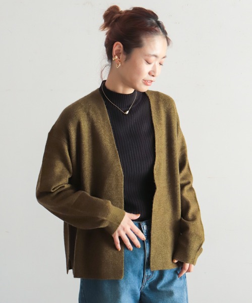NOMBRE IMPAIR(ノンブルアンペール)の「YAK ショートカーデ(カーディガン/ボレロ・レディース・ブラック/ブラウン/カーキ・FREE)」の18枚目の写真